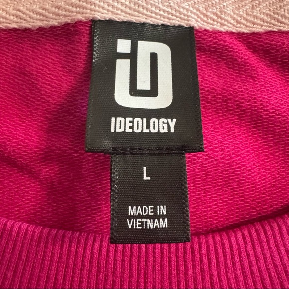 Ideology Women’s Activewear Sweatshirt Size L Fuchsia - Picture 6 of 7